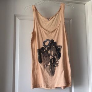 J. Crew modern embellished tank top